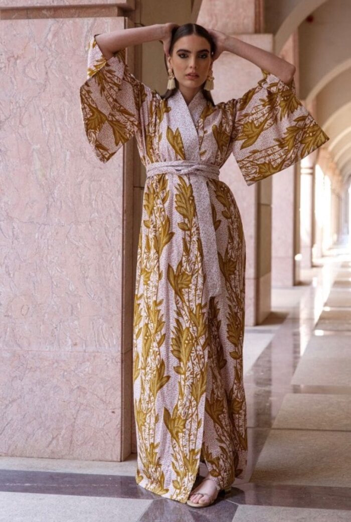 Kimono with Peacock Embroidery - Image 5